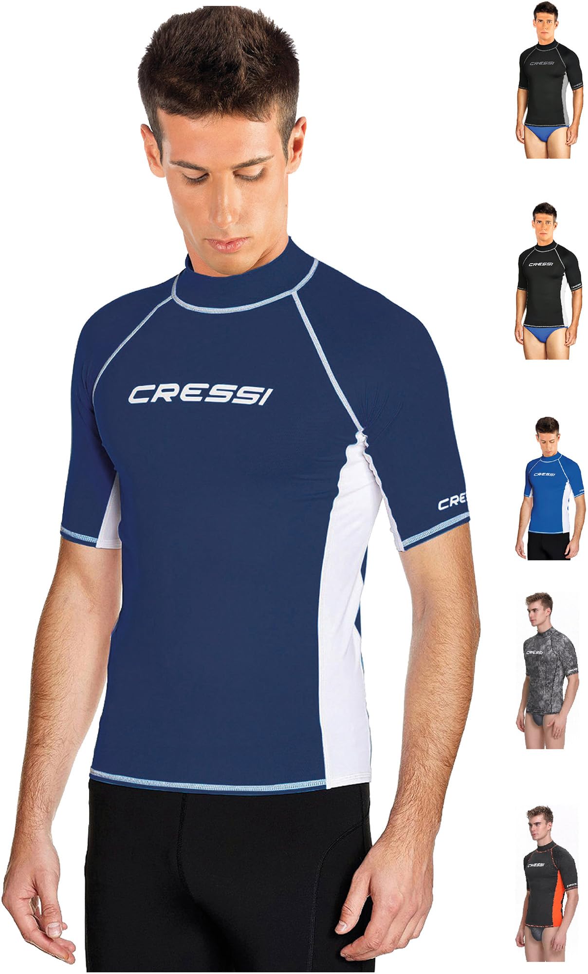 Cressi Rash Guard Man T-Shirt DARK BLUE M - NO:3