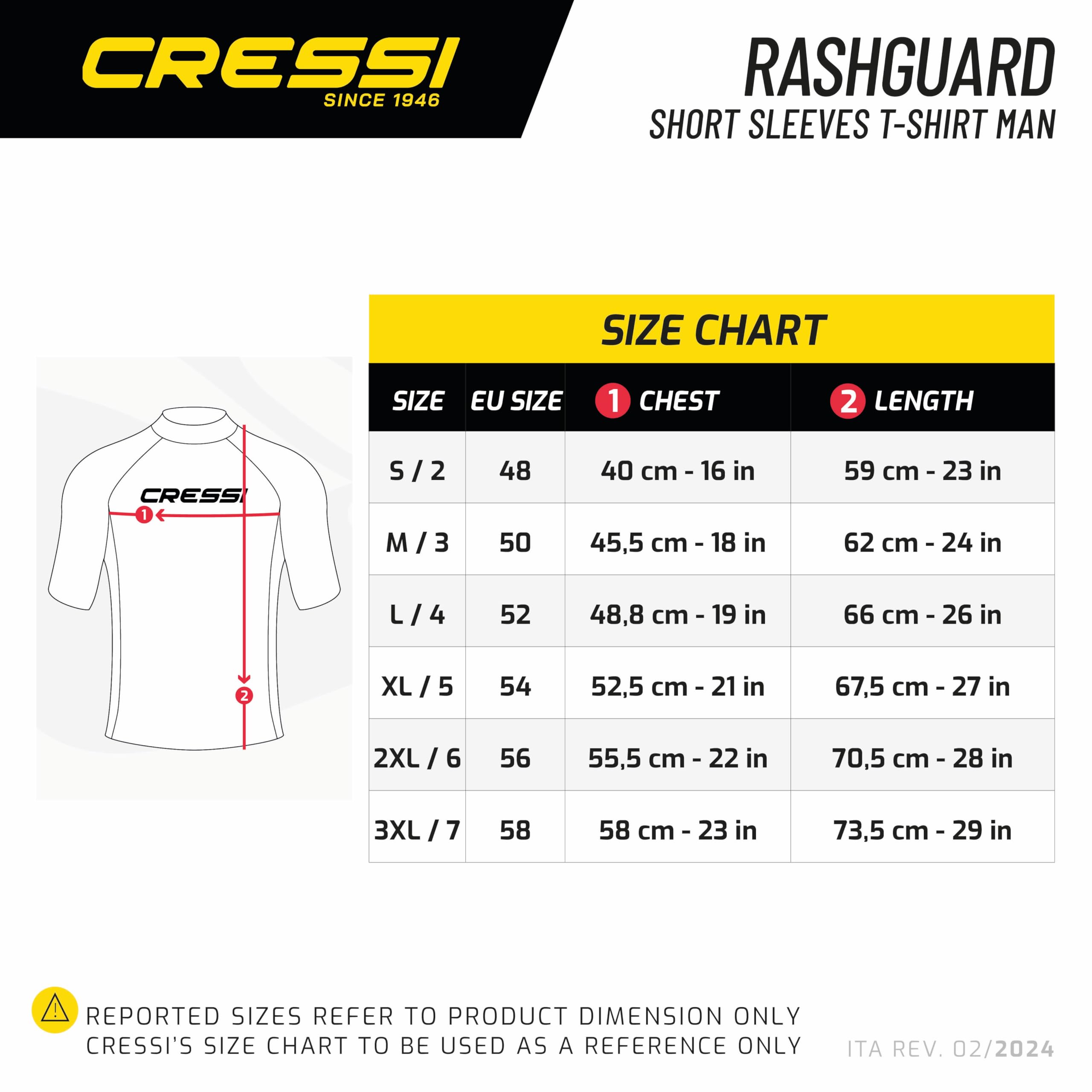 Cressi Rash Guard Man T-Shirt DARK BLUE M - NO:3