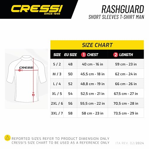Cressi Rash Guard Man T-Shirt DARK BLUE M - NO:3