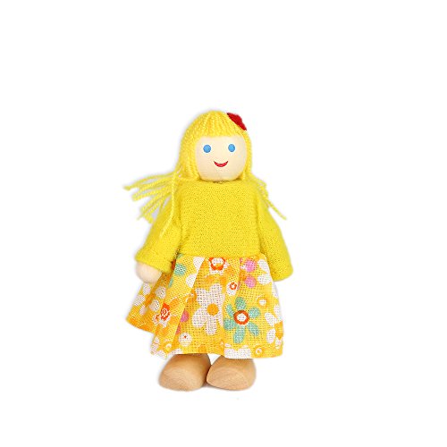 Jouernow kurşun bebek aile-Set Poseable 4 adet for oyuncak bebek evi, çocuk oyuncağı, hediyeler, kız