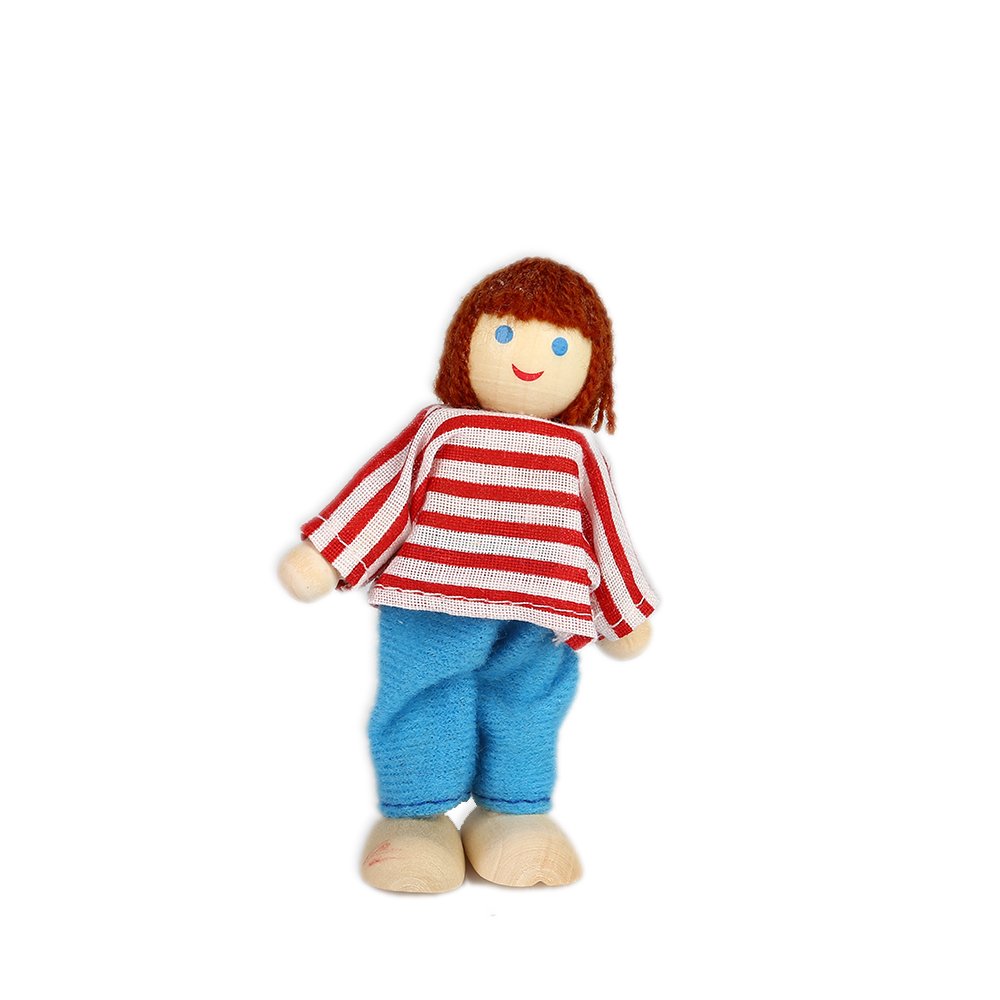 Jouernow kurşun bebek aile-Set Poseable 4 adet for oyuncak bebek evi, çocuk oyuncağı, hediyeler, kız