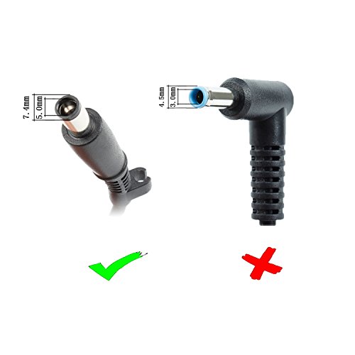 DTK® Dizüstü Bilgisayar Şarj Cihazı Güç Adaptörü İtalyan Fişi HP 18,5V 3.5A 65 W Güç Kaynağı Şarj Noktası Boyutu 7,4 mm x 5,0 mm