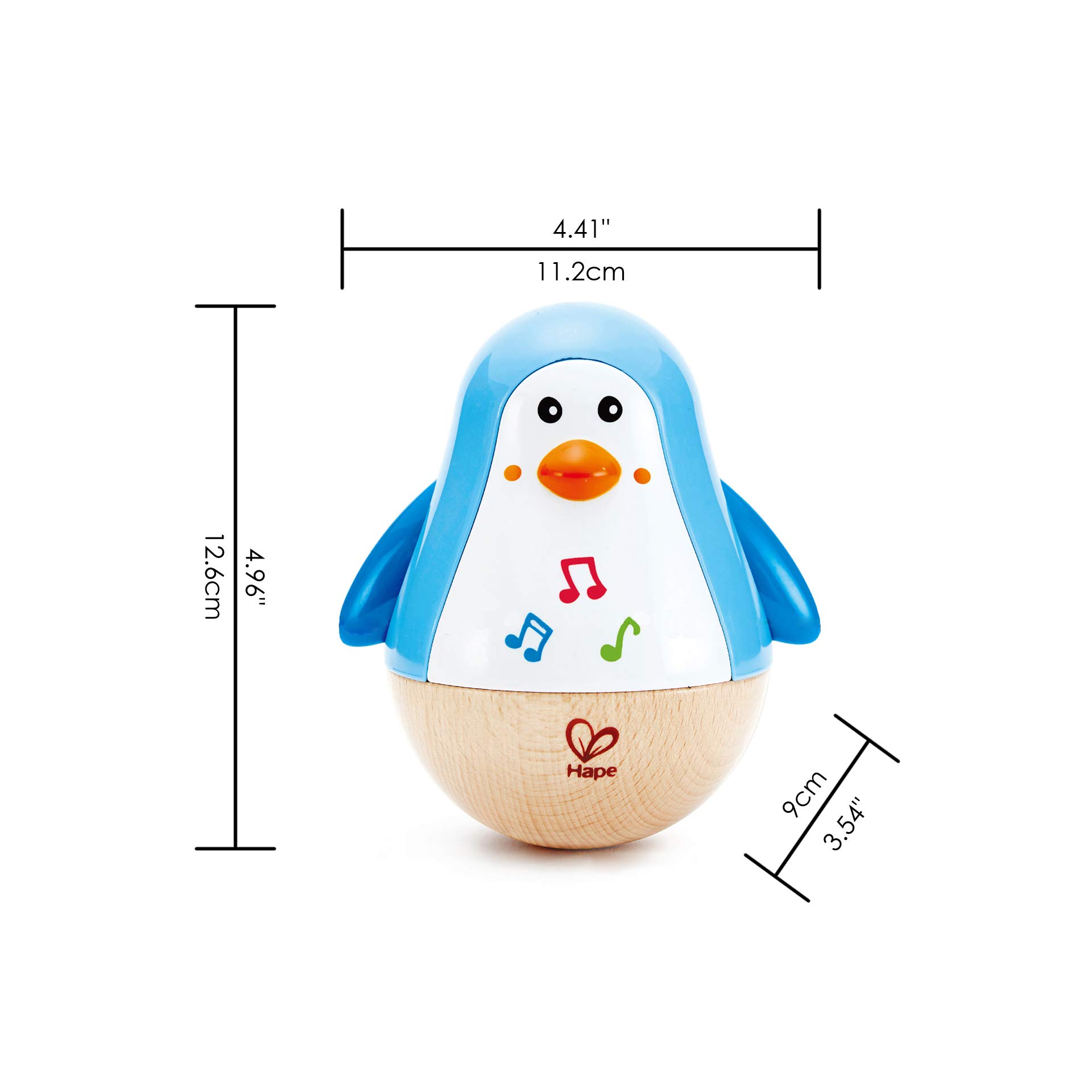 Hape E0331 Stehauf-Penguen, Kleinkindspielzeug