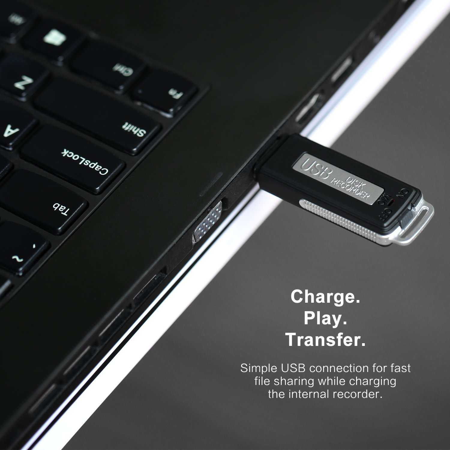 Gocheer dijital ses 8 GB Profesyonel şarj edilebilir USB etkinleştirmek için Sprachaufzeichnungsgeraet Flash Drive kullanışlı Diktator Recorder mini taşınabilir kayıt kalem Alet