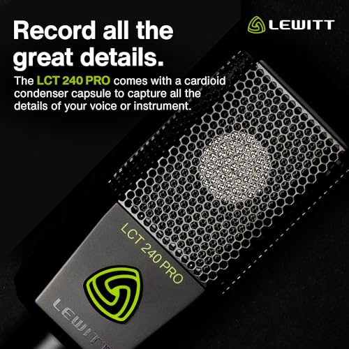 Lewitt XLR kondansatörlü mikrofon, vokal enstrüman kayıtları ve akış için - LCT 240 PRO profesyonel