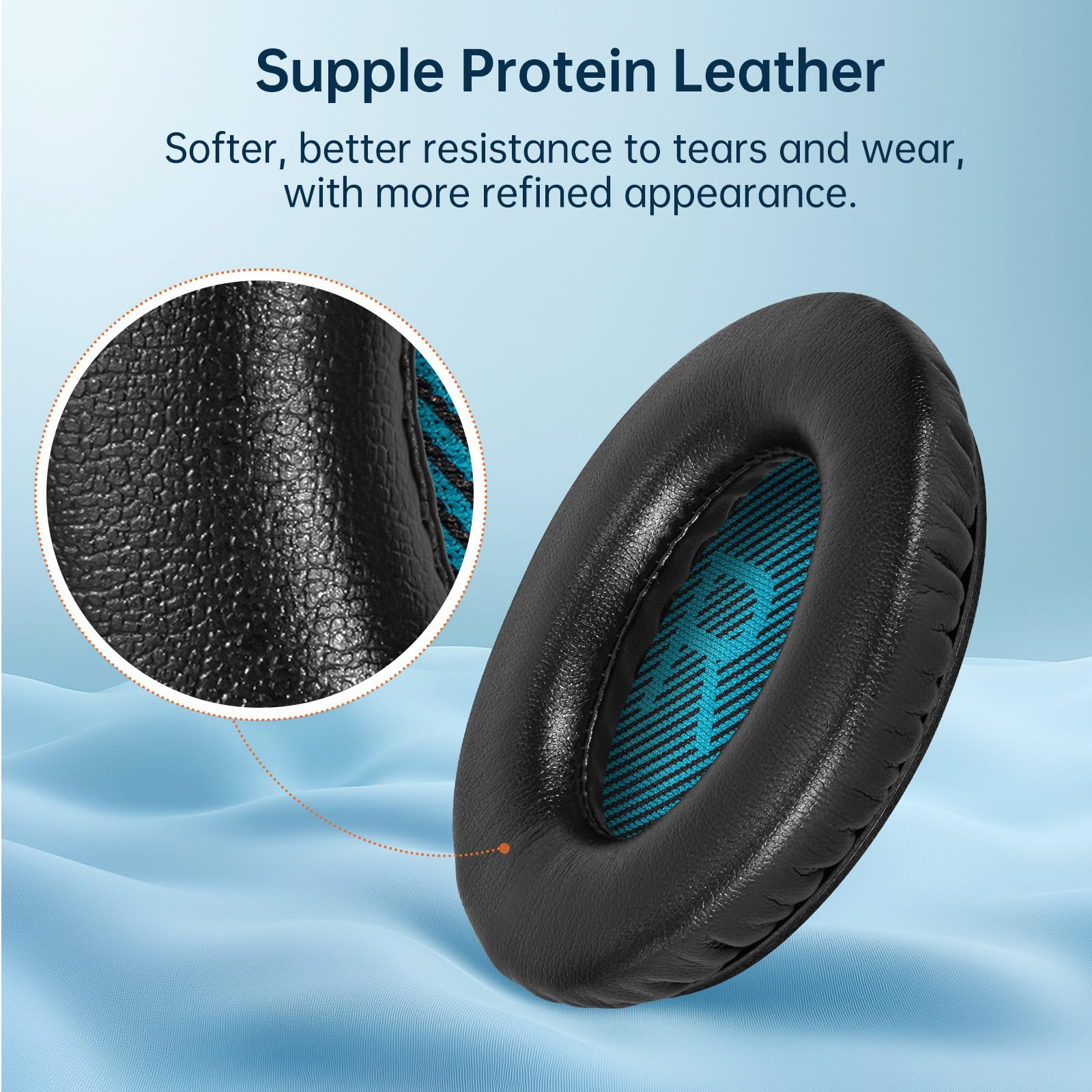 Aurivor Bose QuietComfort QC 15 25 35 35ii 2 kulaklık için yedek kulak yastığı, Bose QC-15 QC-25 QC-35 QC-35ii QC-2 SoundLink SoundLink SoundTrue Around-Ear II AE2 kulaklık için yedek yastık