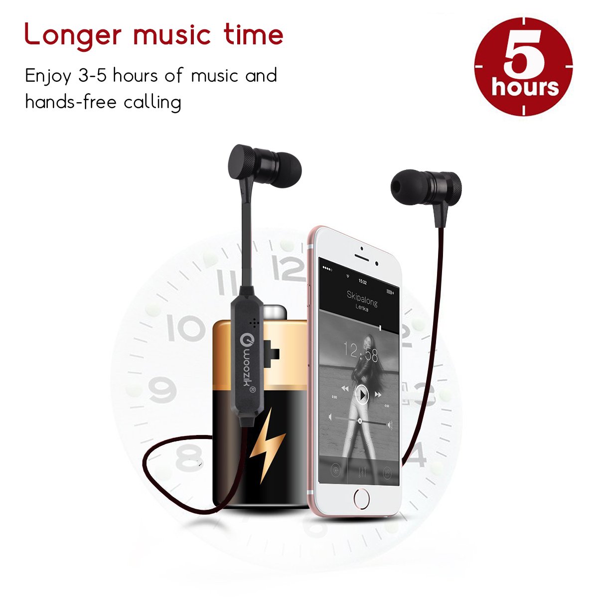 Woozik Woosic M900 Manyetik Bluetooth 4.2 Kulakiçi Kulaklık