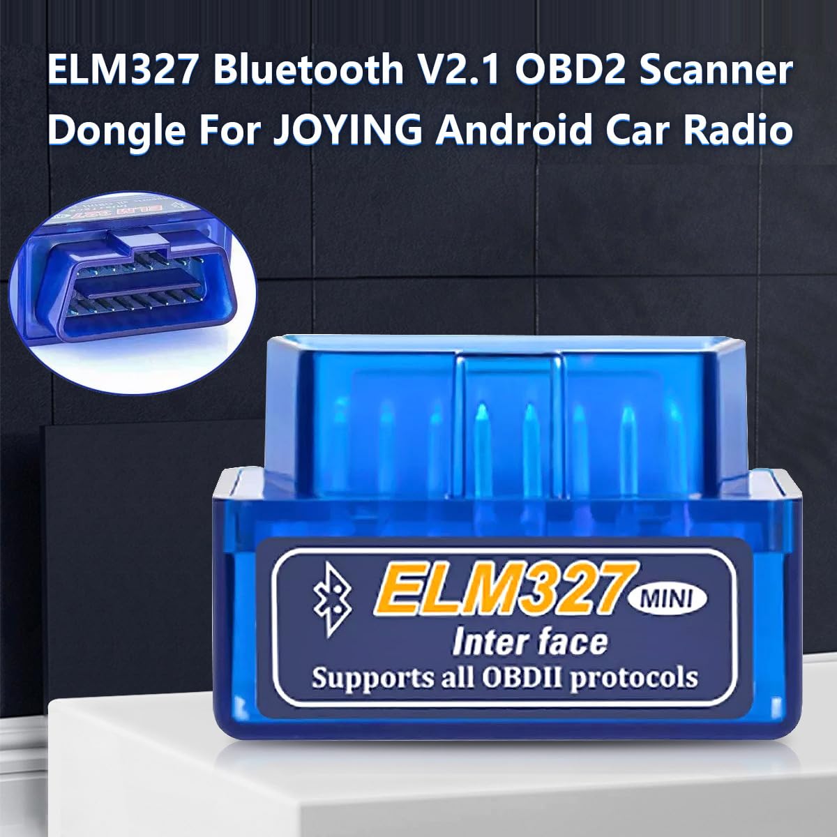 JOYING ELM 327 V2.1 Bluetooth araç teşhis cihazı OBD2 OBD-II ELM327 araç arayüzü tarayıcı Android üzerinde çalışır
