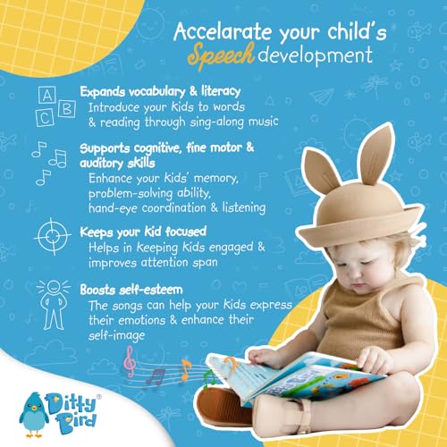Ditty Bird | Classical Music | Interactive Sound Book for toddlers 1- 3 | Music for Baby | Musical books Mozart, Beethoven