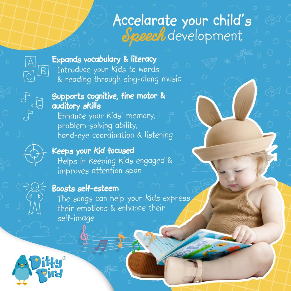 Ditty Bird | Classical Music | Interactive Sound Book for toddlers 1- 3 | Music for Baby | Musical books Mozart, Beethoven