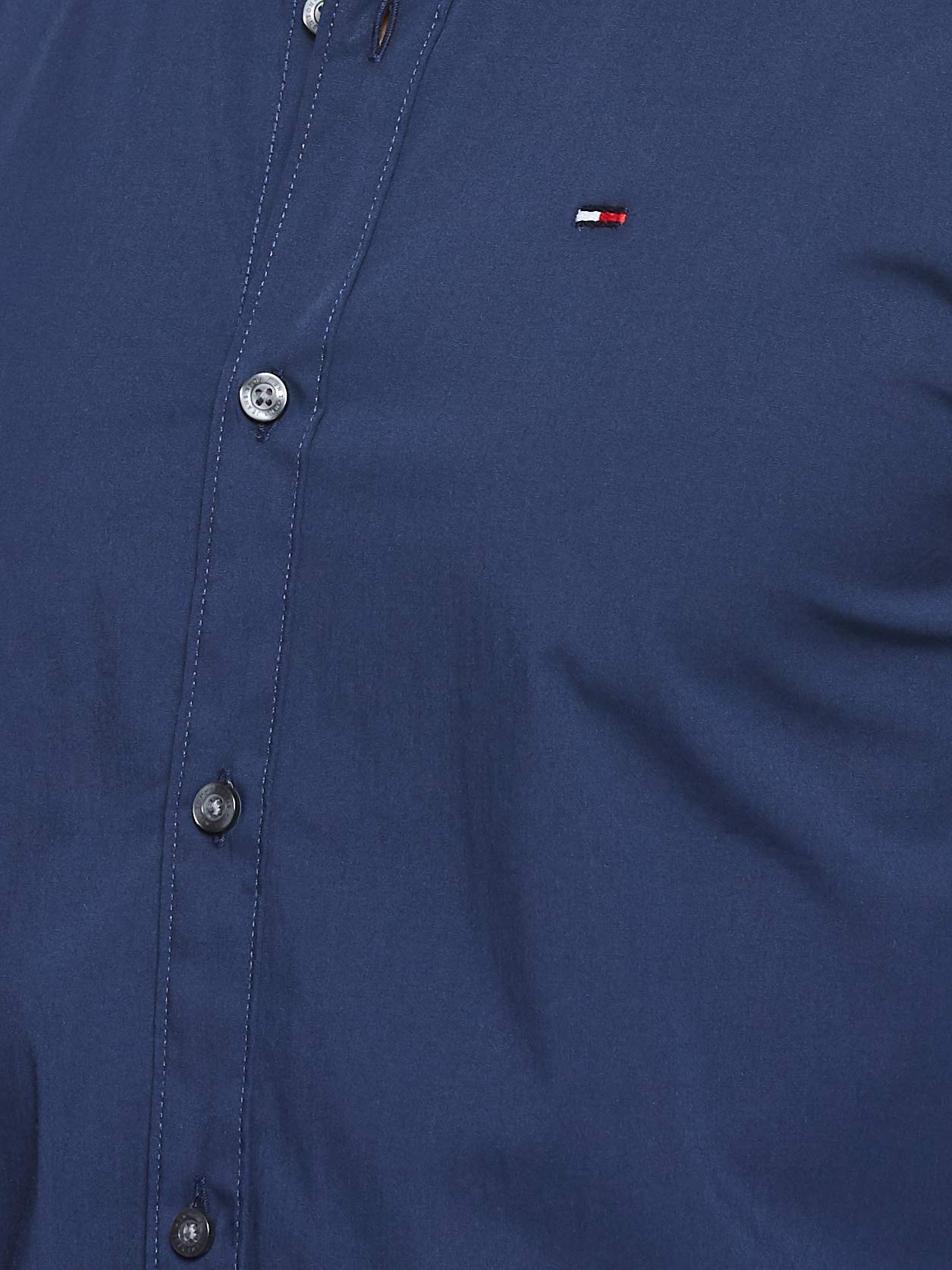 Tommy Jeans TJM ORIGINAL STRETCH SHIRT Erkek SHIRT BLACK IRIS S