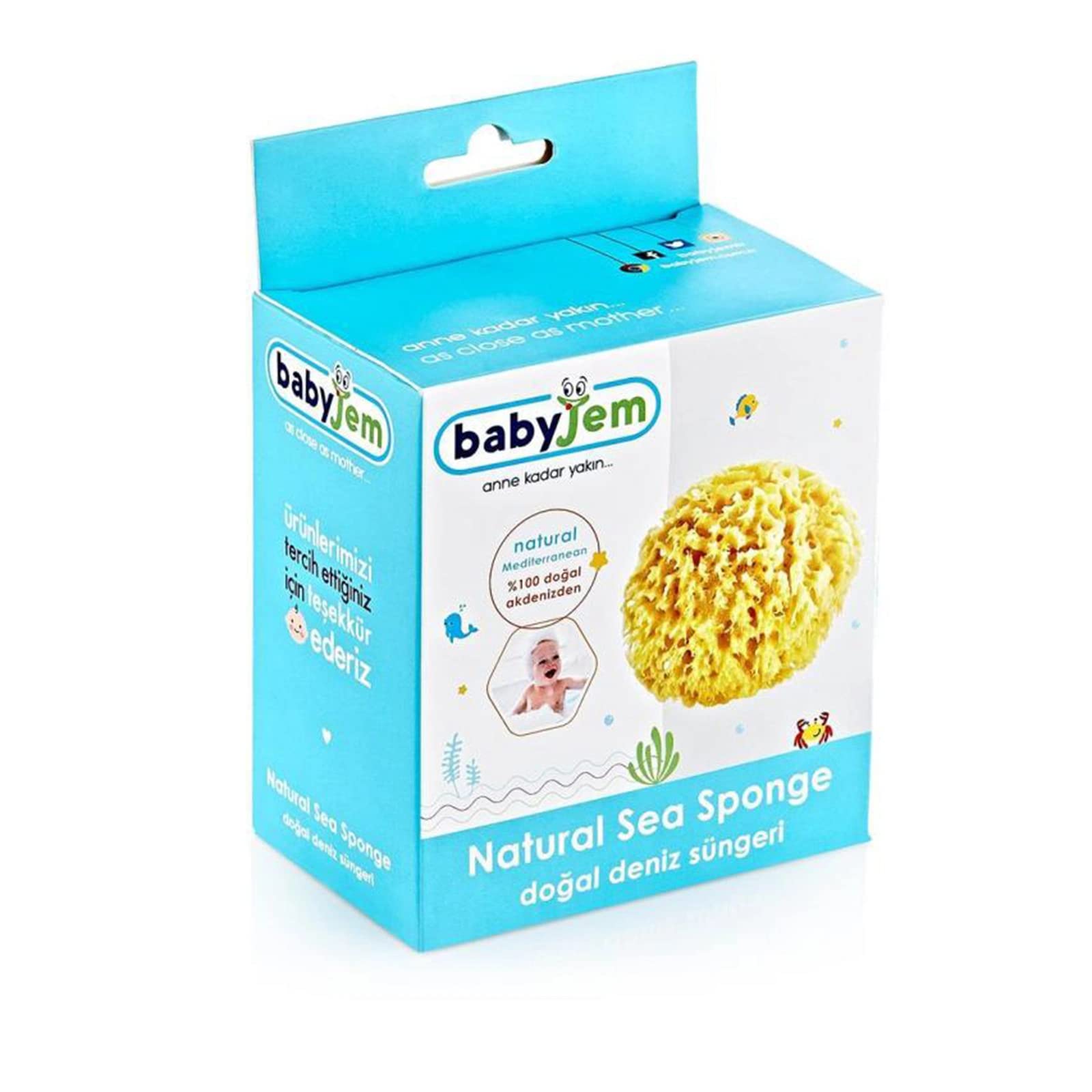 Babyjem Doğal Deniz Süngeri Çok Renkli 8699203311635