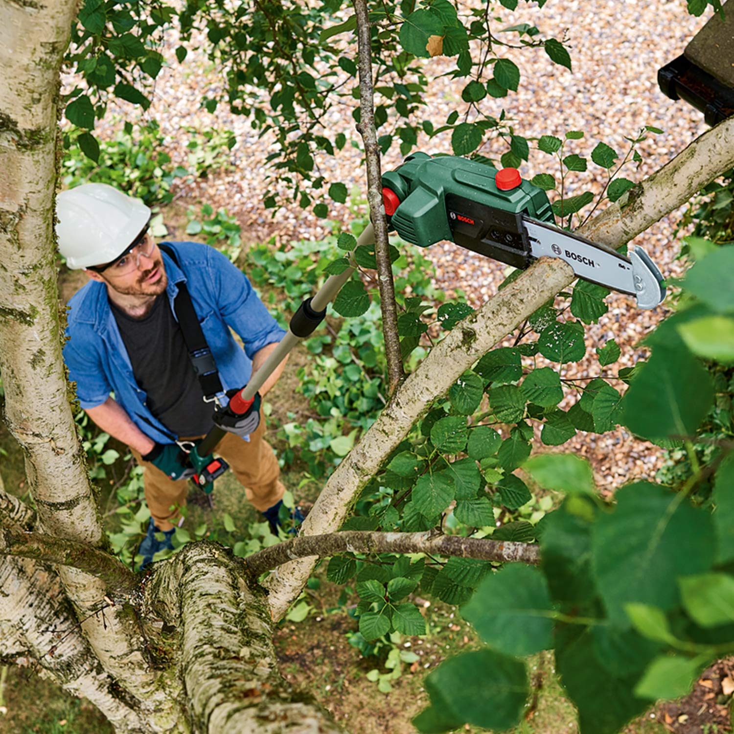 Bosch Home And Garden Pil Elektrikli Budama Makinesi Universalchainpole 18 (Pil, Şarj Cihazı, Karton, 18 Volt System, 2,5 Ah)