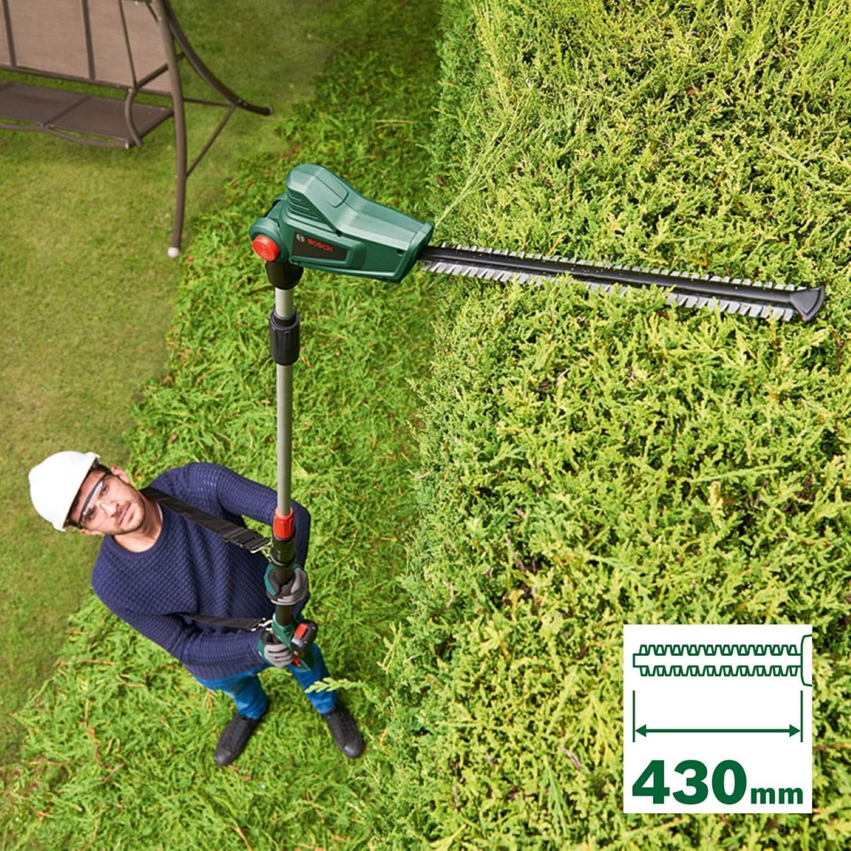 Bosch UniversalHedgePole 18 Akülü Teleskopik Çit Kesme (Solo)