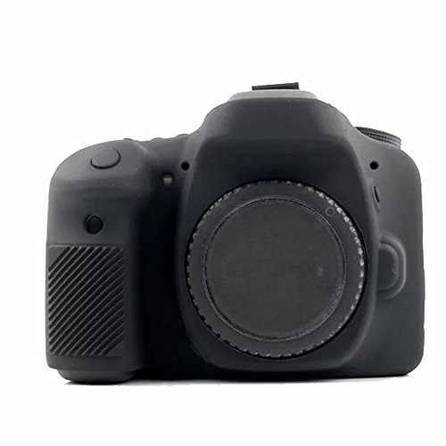 Yunchenghe kılıf ile iş kamera için silikon kılıfı fotoğraf makinesi Canon 80D Siyah Yunchenghe