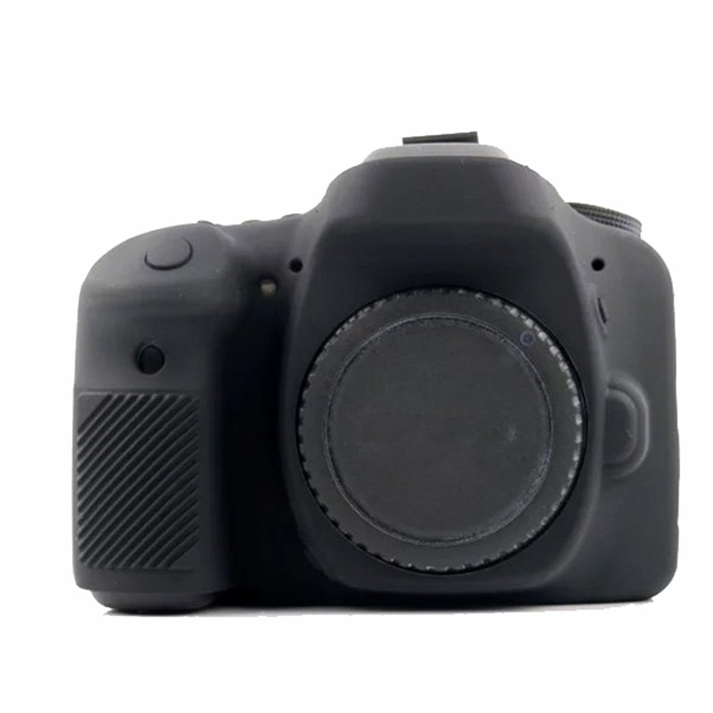 Yunchenghe kılıf ile iş kamera için silikon kılıfı fotoğraf makinesi Canon 80D Siyah Yunchenghe