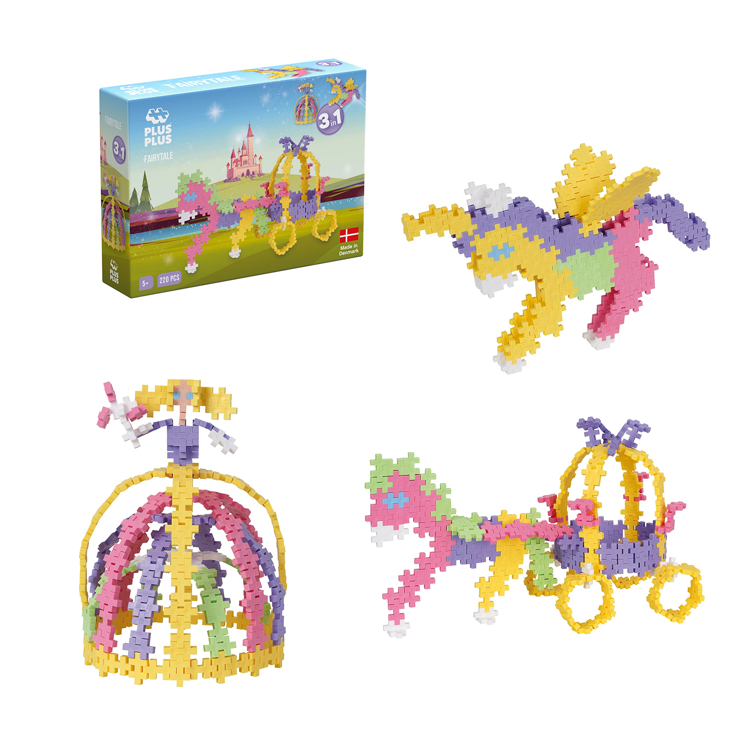 Plus Plus Fairytale 3 In 1, 220 Parça İnşa ve Yapı Seti Oyuncağı