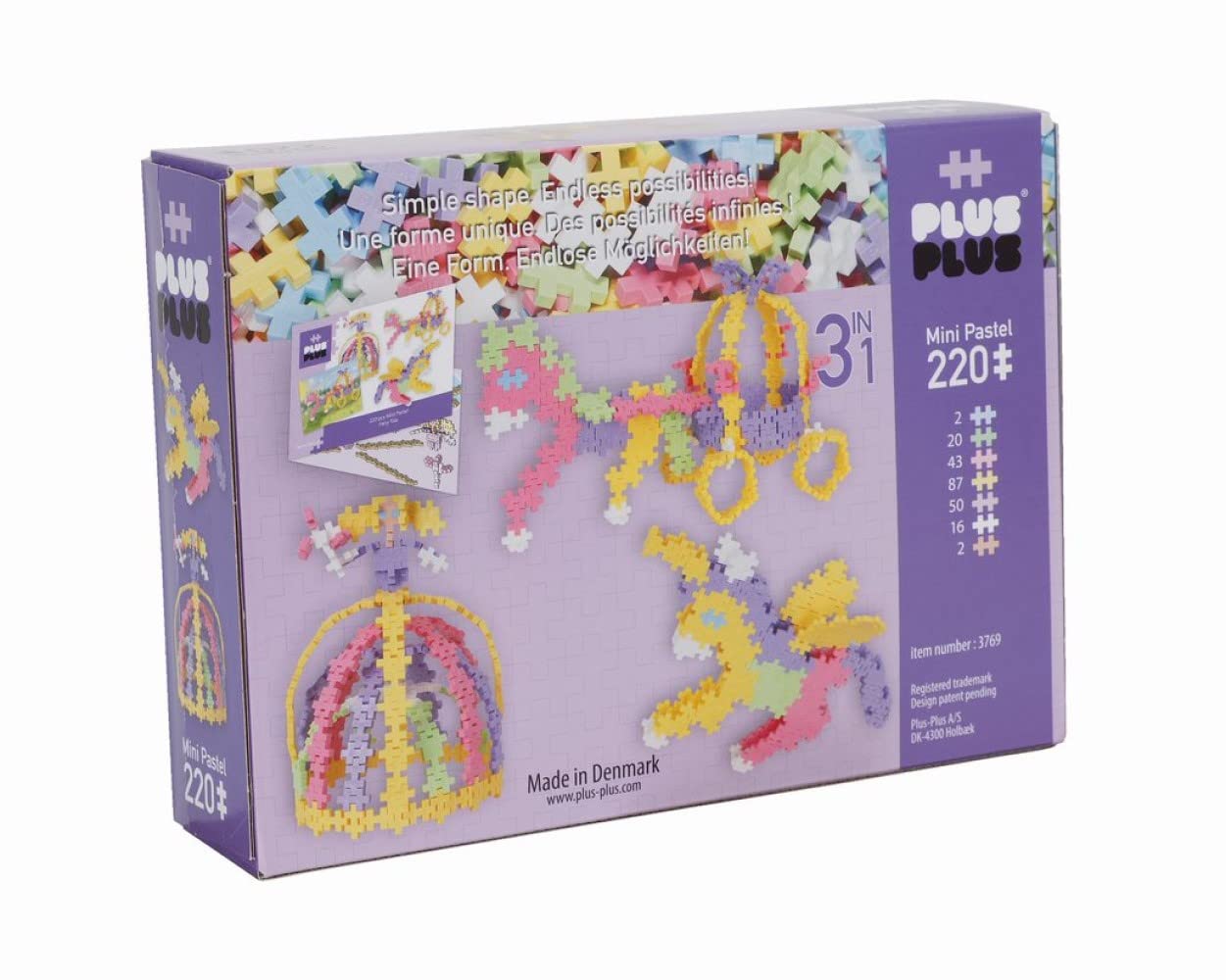 Plus Plus Fairytale 3 In 1, 220 Parça İnşa ve Yapı Seti Oyuncağı