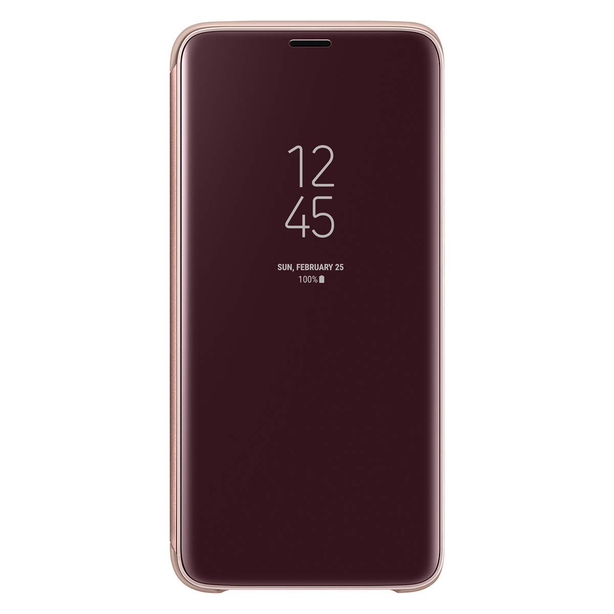 Samsung EF-ZG960C S9 Clear View Standing Cep Telefonu Kılıfı, Altın (Samsung Türkiye Garantili)