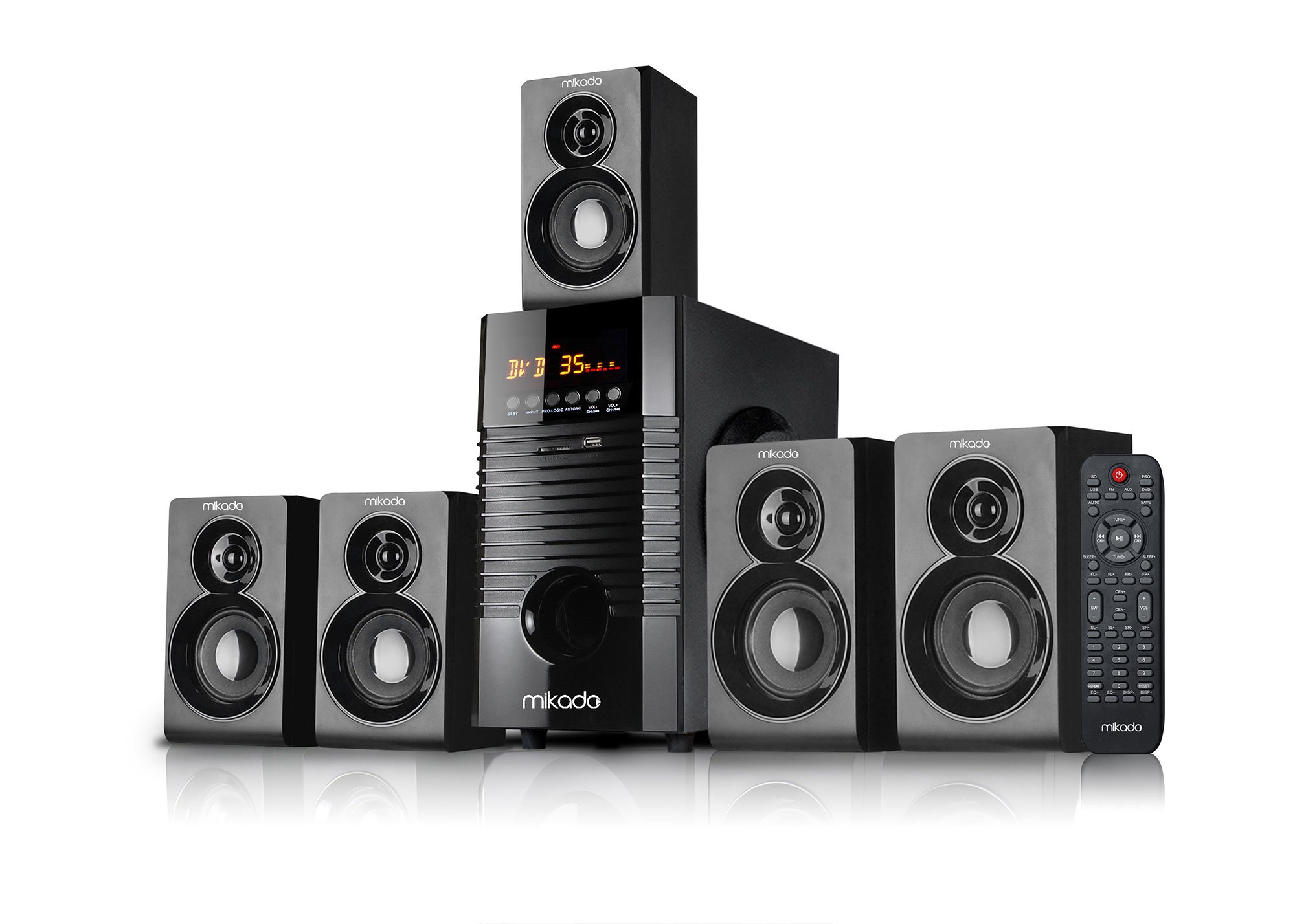 Mikado MD-856 5+1 Usb+SD+FM Destekli Multimedia Bluetooth Speaker