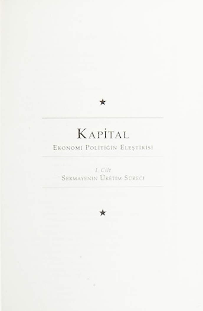 Kapital - 3 Kitap Takım (Ciltli): Ekonomi Politiğin Eleştirisi