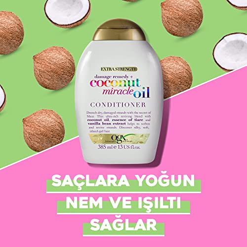 ogx yıpranma karşıtı coconut miracle oil saç bakım kremi 385 ml