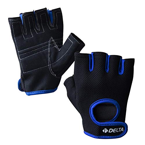 Delta Force Extra Ağırlık Body Dambıl Halter Fitness Eldiveni, Mavi, Medium