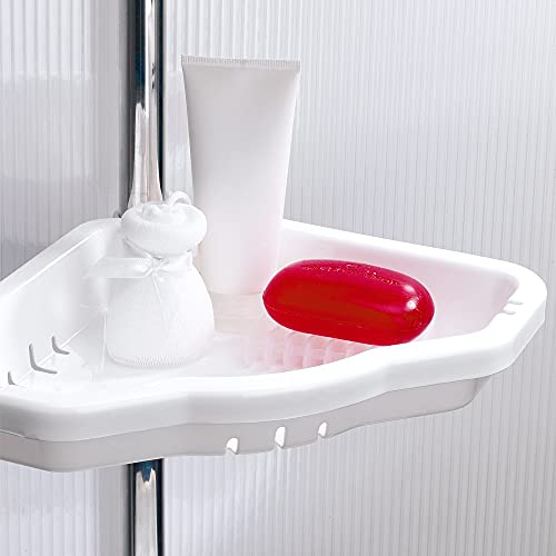 Primanova Banyo Köşe Rafı, Aluminyum, Beyaz