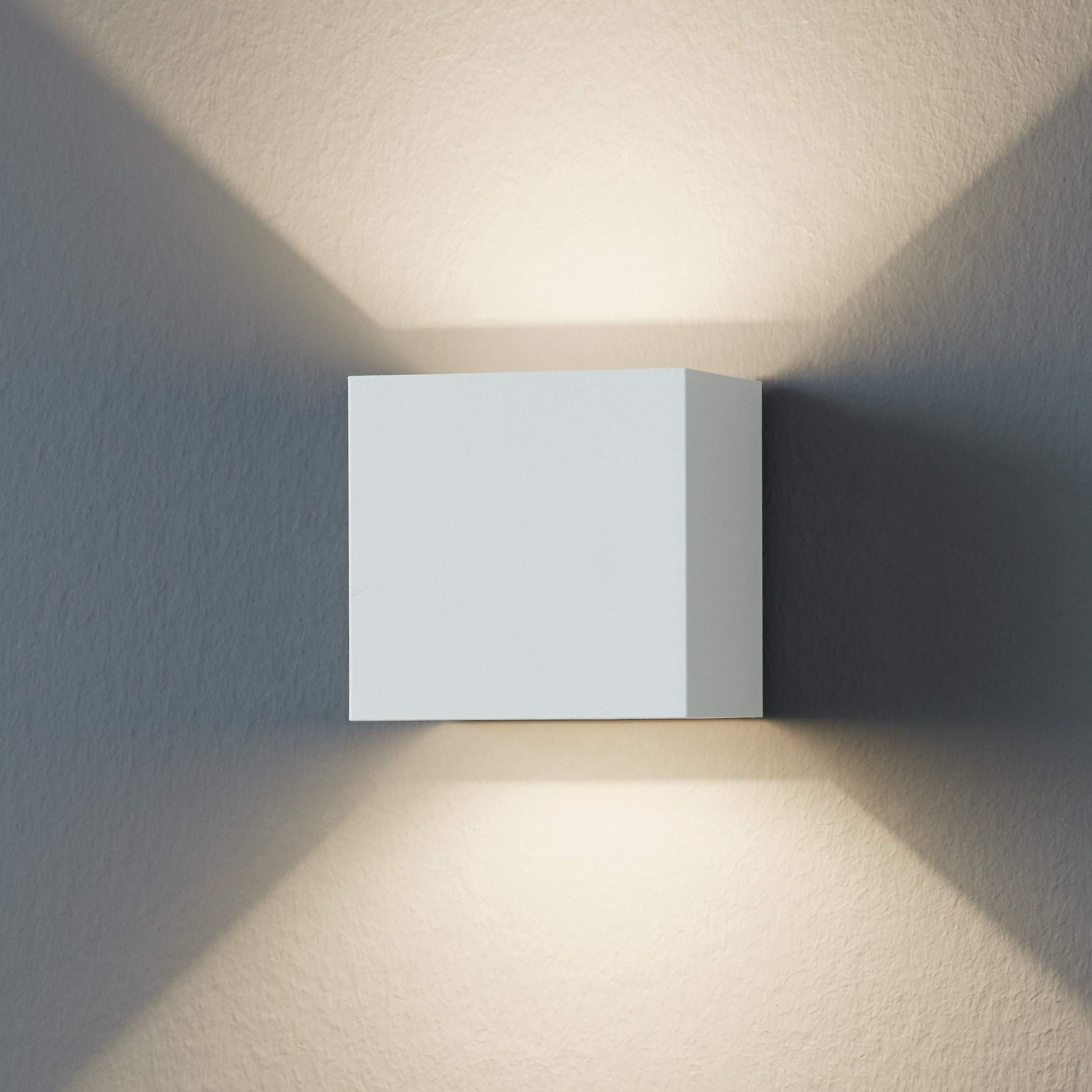 EGLO LED Dış Duvar Lambası Calpino, 2 Ampullü Dış Mekan Lambası, Duvar Lambası Alüminyum, Renk: Beyaz, IP54