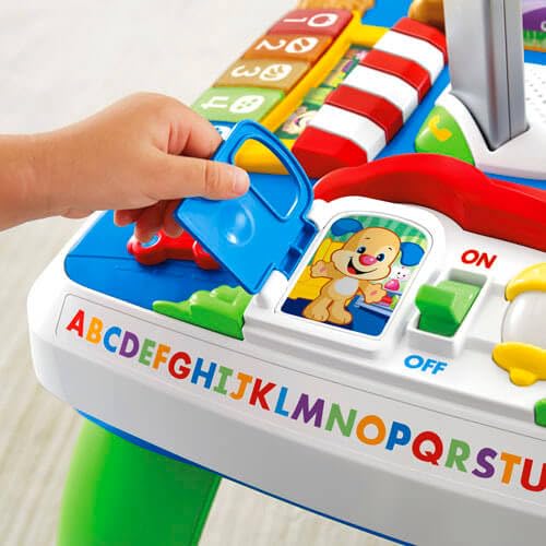 Fisher Price Eğlen & Öğren Yaşa Göre Gelişim, Eğitici Köpekçiğin Aktivite Masası (Türkçe ve İngilizce), Ayakta Durmaya Teşvik Eder, Işıklı, Sesli Oyunlar DRH44