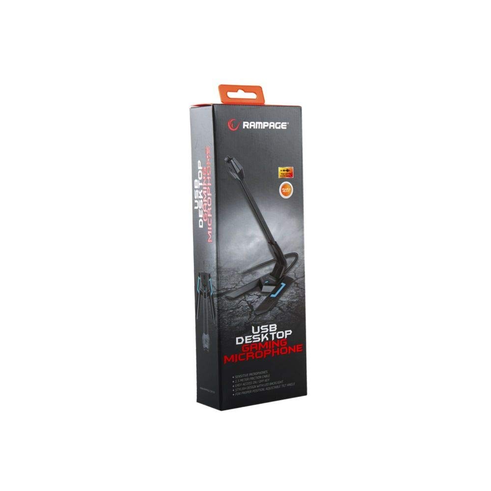 Rampage SN-RM7X Siyah Masaüstü Led Mikrofon