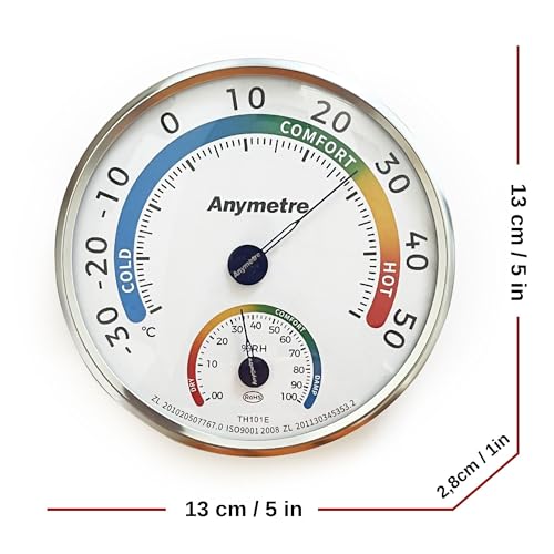 Anymetre Th-101E Termometre Higrometre Nem Ölçer, Siyah