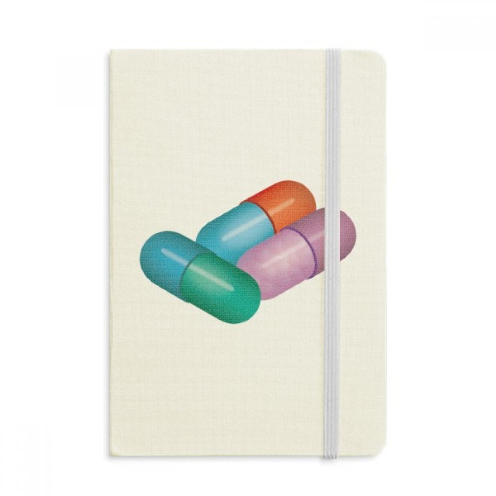 DIYthinker Kapsül Hap Sağlık Bakım Ürünleri Desen Defter Kumaş Sert Kapak Klasik Günlük A5 A5 (144 X 210 mm) Çok Renkli