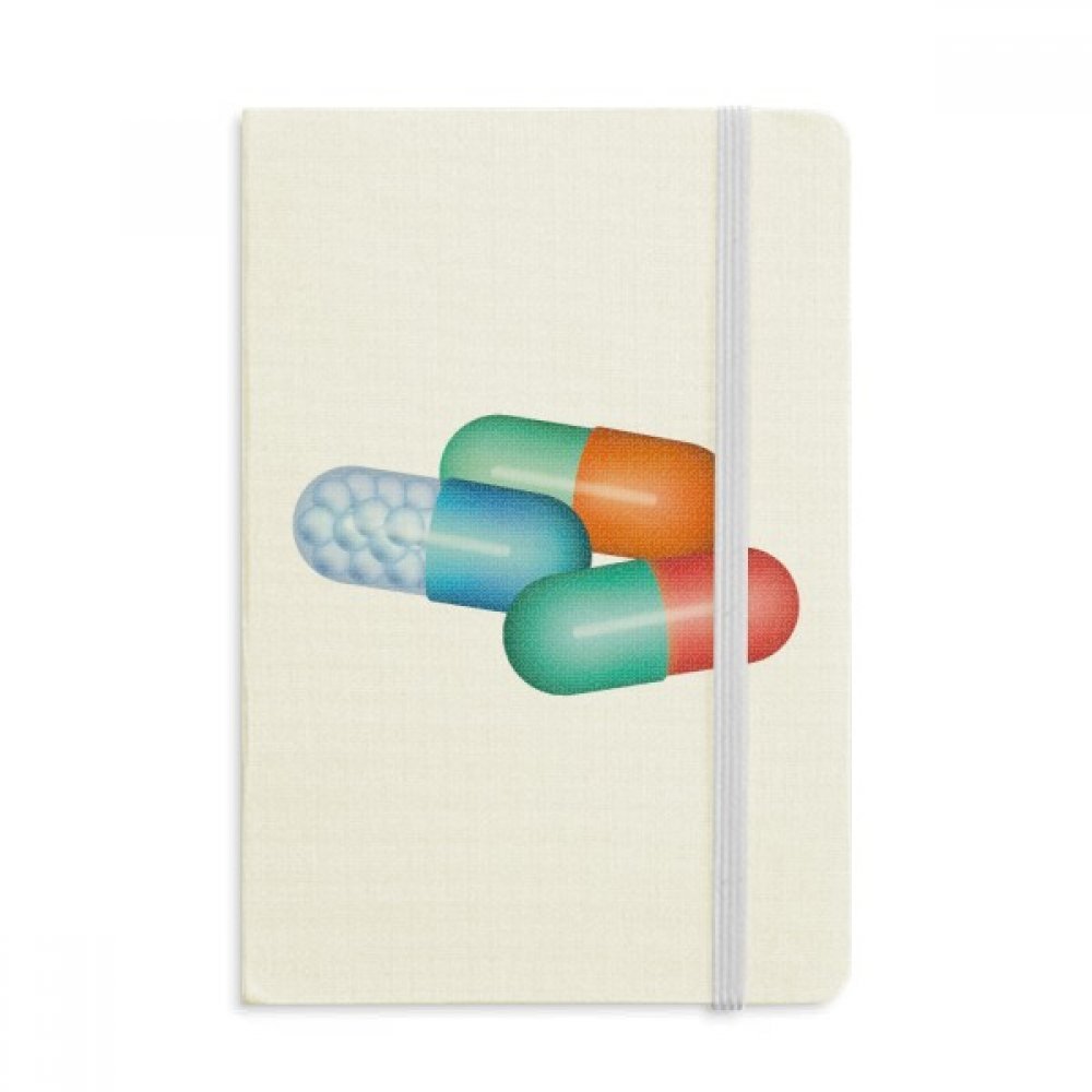 DIYthinker Hap Kapsülü Sağlık Bakım Ürünleri Desen Defter Kumaş Sert Kapak Klasik Günlük A5 A5 (144 X 210 mm) Çok Renkli