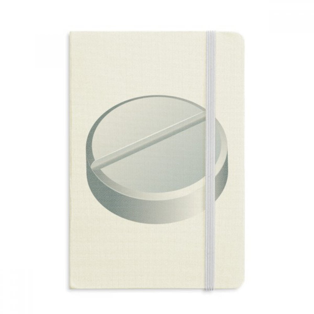 DIYthinker Sağlık Bakım Ürünleri Beyaz Hap Desenli Defter Kumaş Sert Kapak Klasik Günlük A5 A5 (144 X 210 mm) Çok Renkli