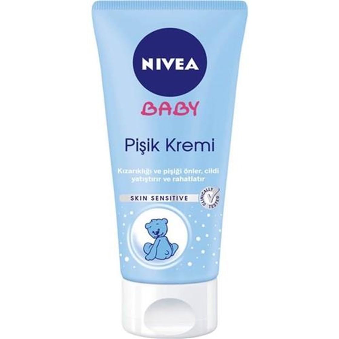 NIVEA Baby Pişik Önleyici Krem 100 ml, Hassas Bebek Cilt, Bebek Bakımı,Panthenol ile Cilt Tahrişi Önler,%0 Alkol,%0 Paraben