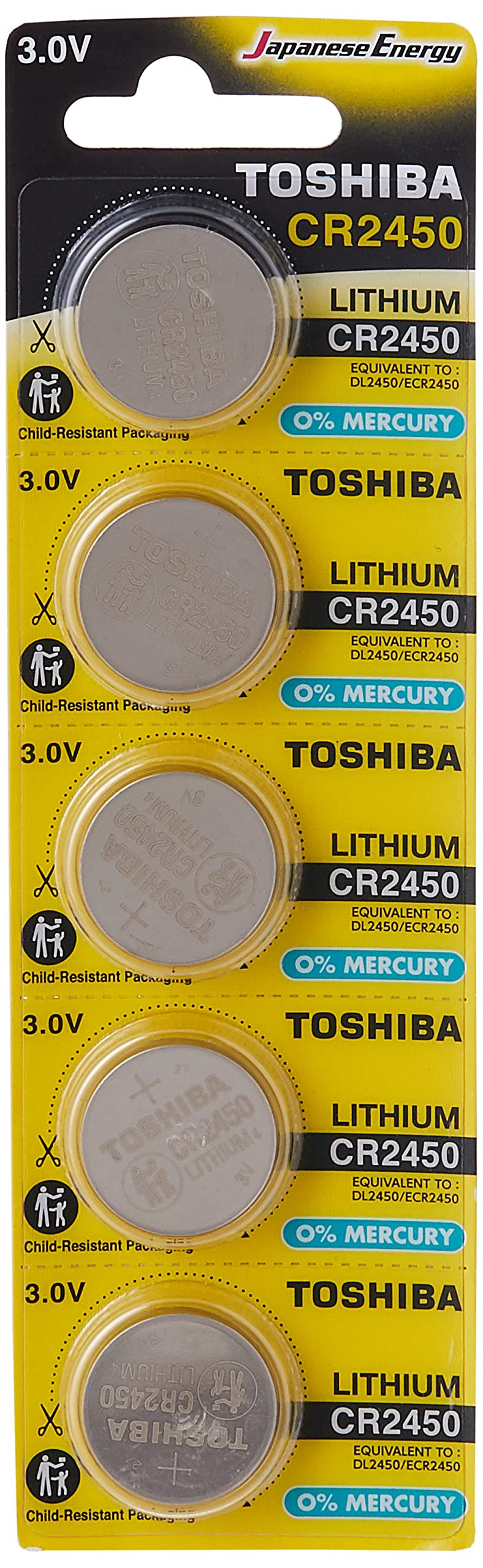 Toshiba Cr 2450 Lithium 5'li Pil