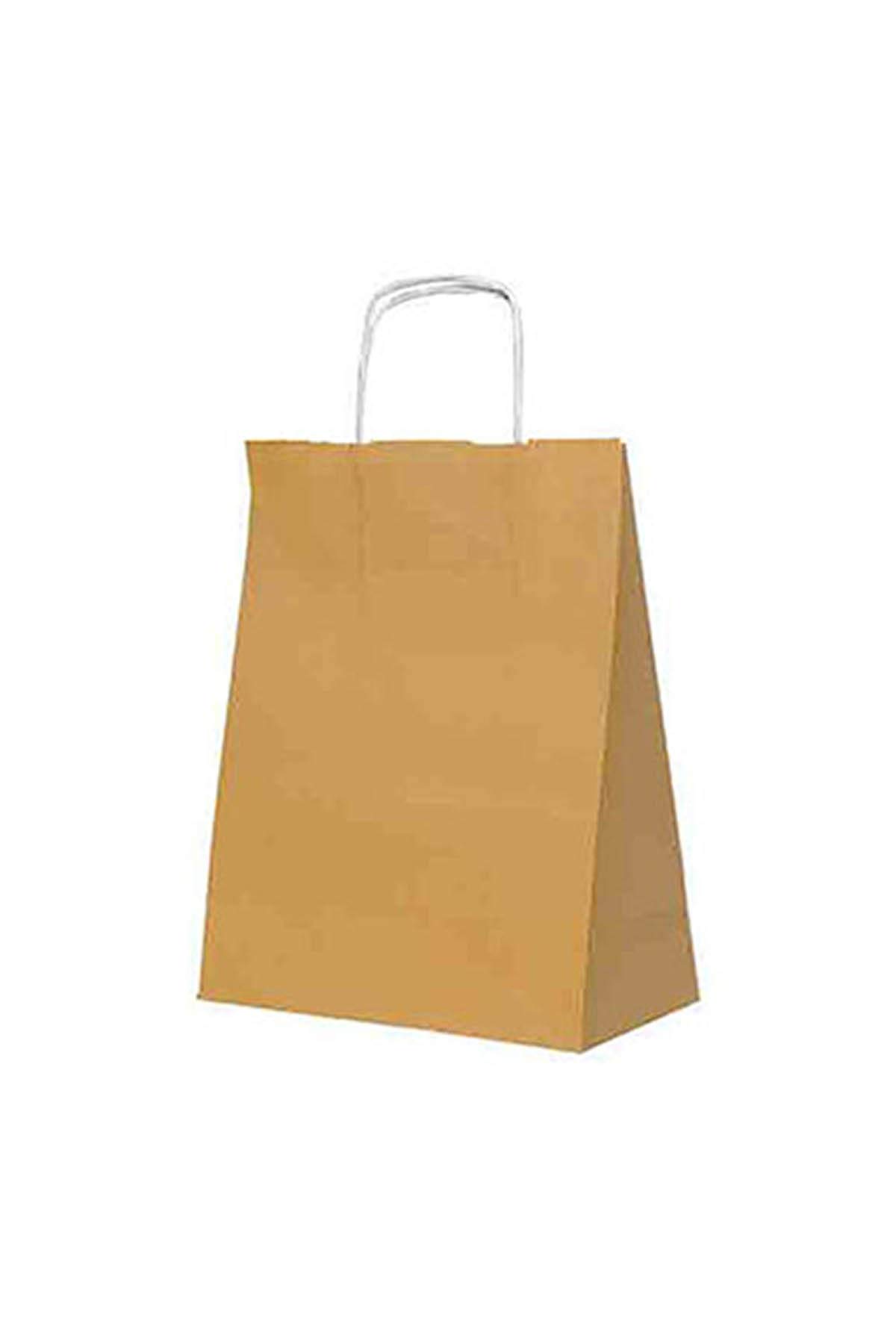 Kullan At Market Roll-Up Kraft Çanta Altın Büyük Boy 31x41cm 25'li