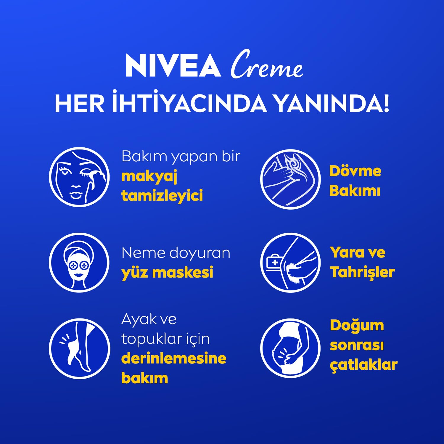 NIVEA Creme Nemlendirici Bakım Kremi 250 ml,Eucerit, El,Yüz,Vücut İçin,Paraben İçermez, Tüm Cilt Tipleri,