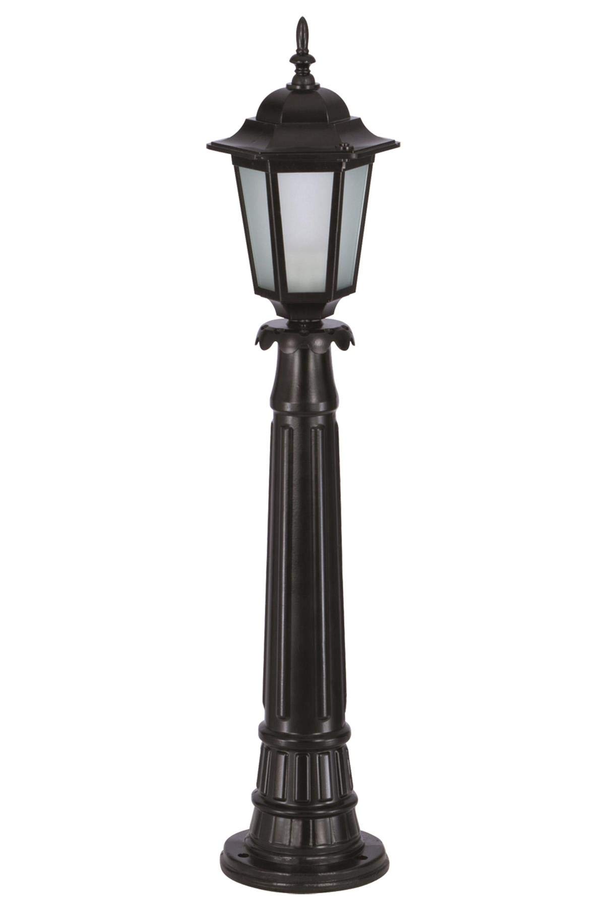 AVONNI BDR-68061-2BKR-OP Siyah Elektrostatik Toz Boyalı Dış Mekan Aydınlatma, E27, Aluminyum, Cam, 20cm