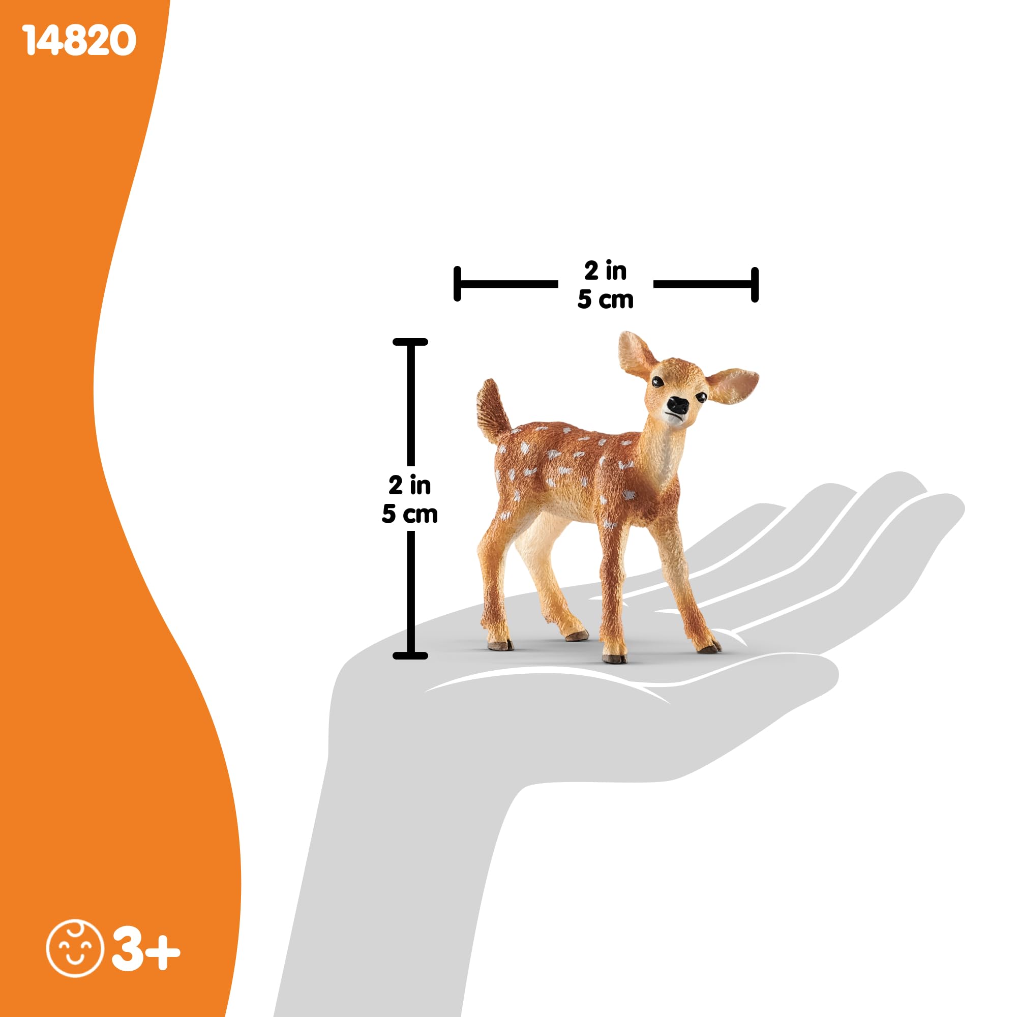 Schleich 14820 Yavru Geyik Oyuncak Figürü, Çok Renkli