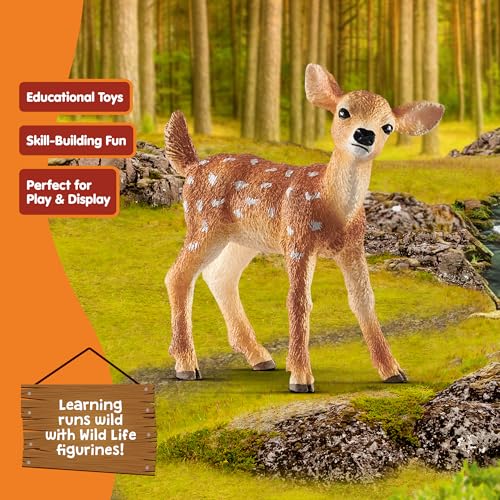Schleich 14820 Yavru Geyik Oyuncak Figürü, Çok Renkli