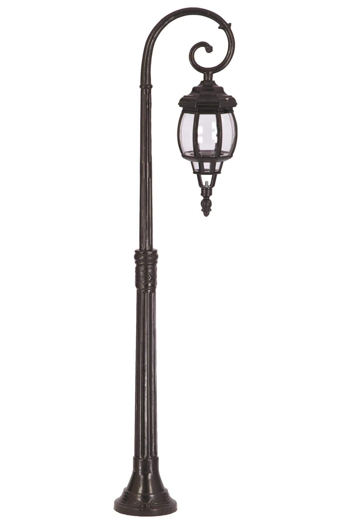 AVONNI BSU-68208-BSY-M1-B Siyah Elektrostatik Toz Boyalı Dış Mekan Aydınlatma, E27, Aluminyum, ABS, Polikarbon Cam, 30x18cm