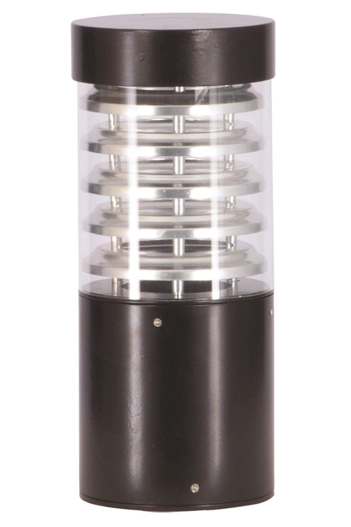 AVONNI BSU-68154-BSY-K Siyah Elektrostatik Toz Boyalı Dış Mekan Aydınlatma, E27, Aluminyum, Polikarbon Cam, 16cm