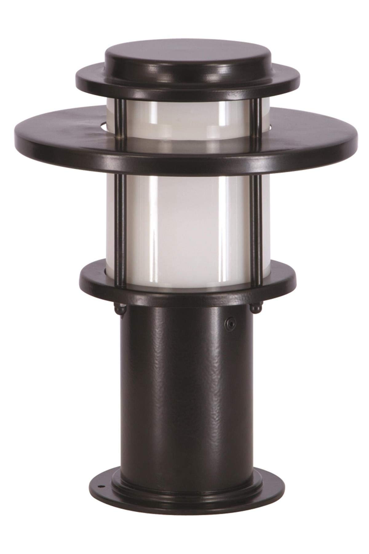 AVONNI BSU-68147-BSY-K Siyah Elektrostatik Toz Boyalı Dış Mekan Aydınlatma, E27, Aluminyum, Polikarbon Cam, 25cm