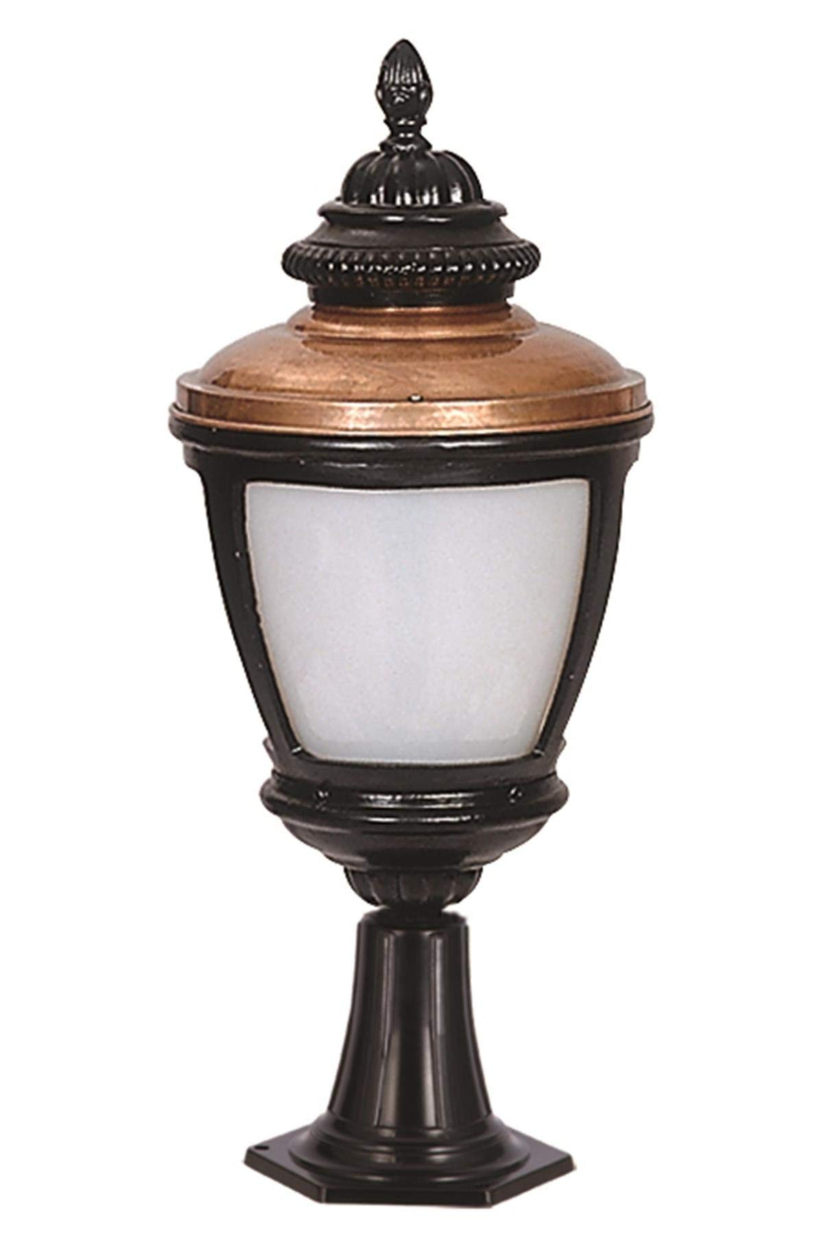 Avonni Bsu-68011-Bsy-Kop Kahverengi/Siyah Elektrostatik Toz Boyalı Dış Mekan Aydınlatma, E27, Aluminyum, Polikarbon Cam, 26Cm