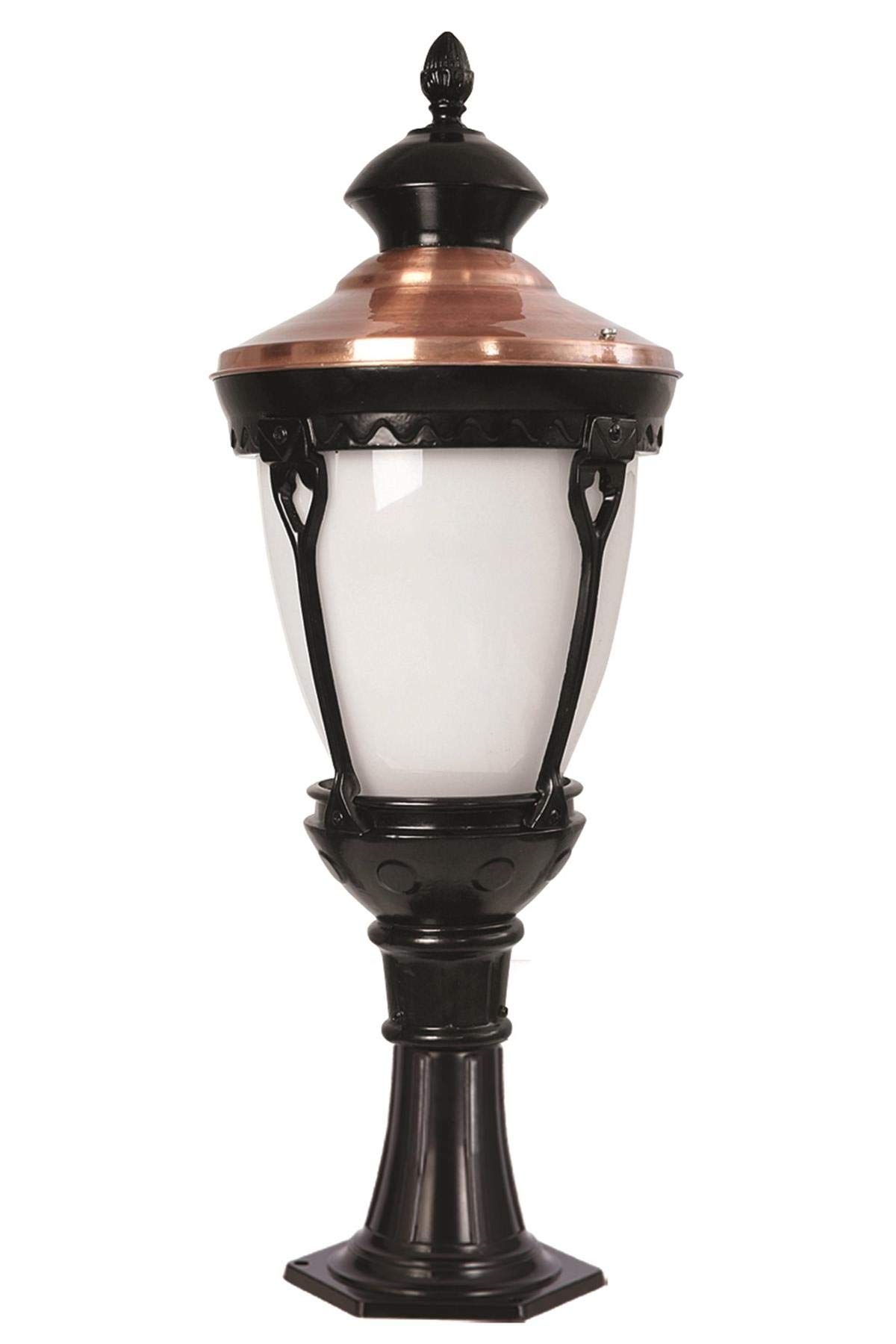 AVONNI BSU-68026-BSY-KOP Kahverengi/Siyah Elektrostatik Toz Boyalı Dış Mekan Aydınlatma, E27, Aluminyum, Polikarbon Cam, 30cm
