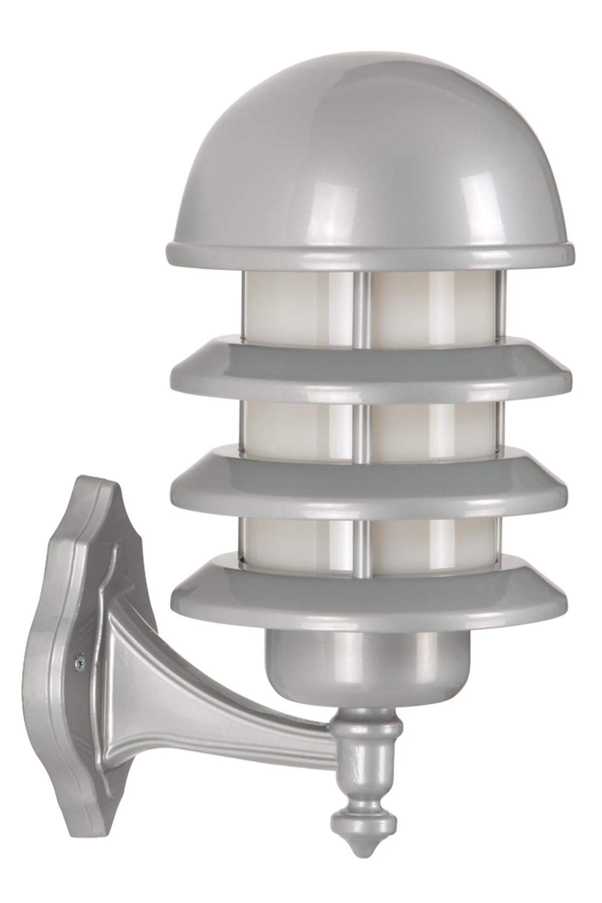 Avonni BAP-68145-BBY Beyaz Elektrostatik Toz Boyalı Dış Mekan Aydınlatma, E27, Aluminyum, Polikarbon Cam, 22 Cm