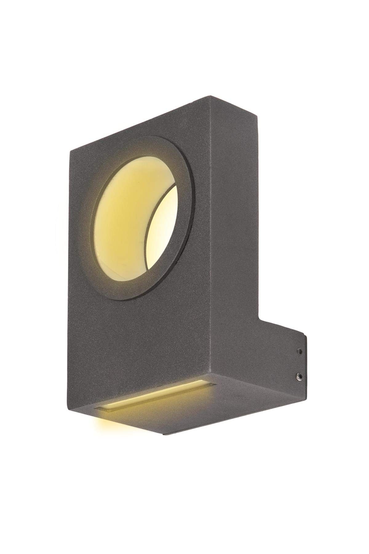 AVONNI BAP-68242-BSY Siyah Elektrostatik Toz Boyalı Dış Mekan Aydınlatma, LED, Alüminyum Profil, Pleksi, 15x5cm