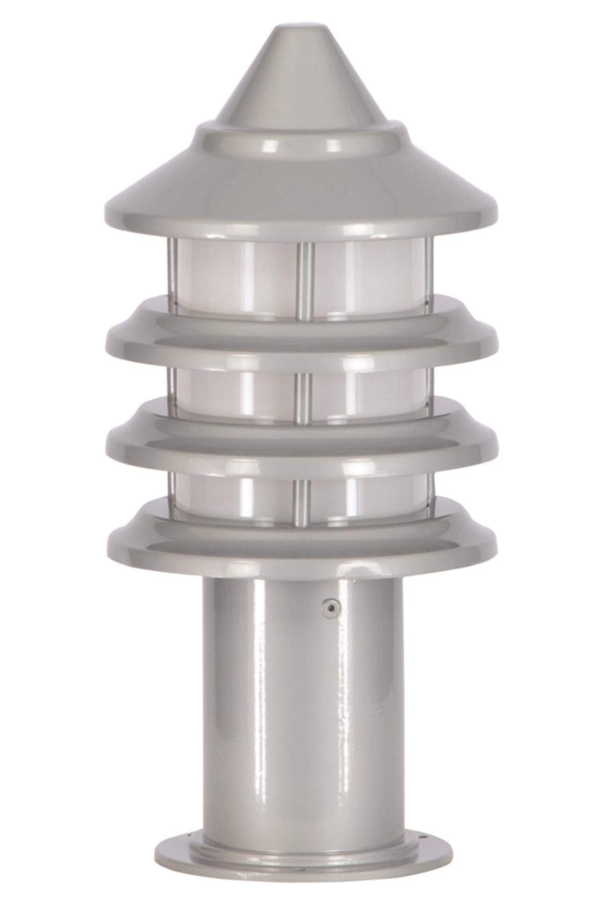 AVONNI BSU-68133-BBY-K Beyaz Elektrostatik Toz Boyalı Dış Mekan Aydınlatma, E27, Aluminyum, Polikarbon Cam, 18cm